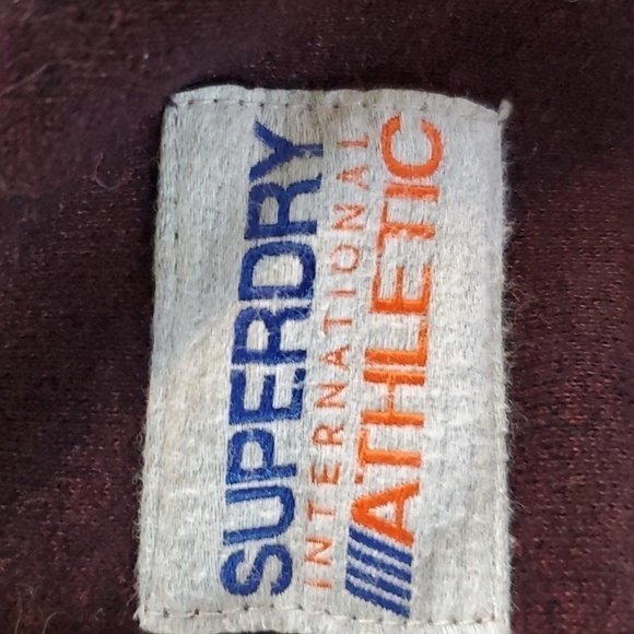 SuperDry- Mens Burgundy Trophy Hood Logo Hoodie Sz.Small - Picture 12 of 15